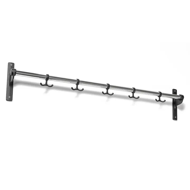 Nostalgi hook 100 cm - chrome/black - Essem Design
