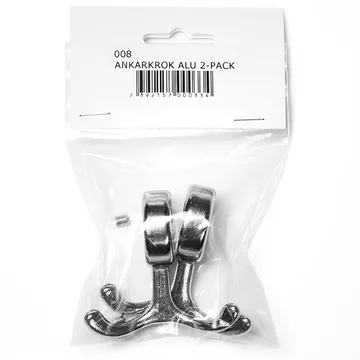 Nostalgi hook 2-pack - aluminum - Essem Design