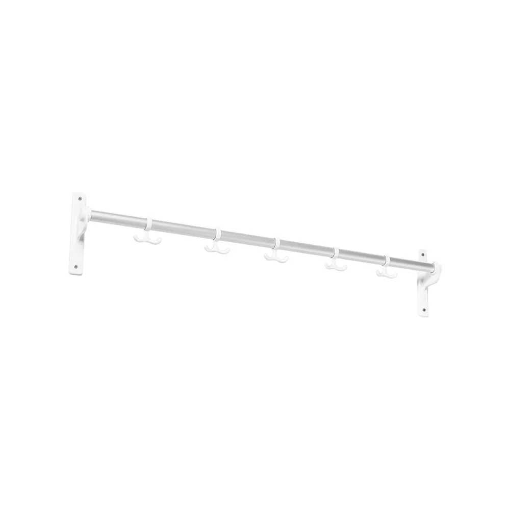 Nostalgi Hook rack, Aluminium, white stand Essem Design