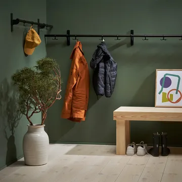 Nostalgi Hook rack - Copper, white stand - Essem Design