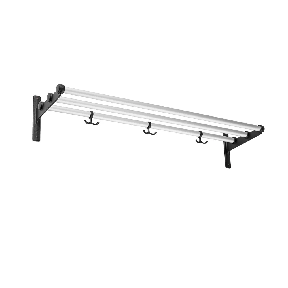 Nostalgi Shoe or hat shelf, Aluminium, black stand Essem Design