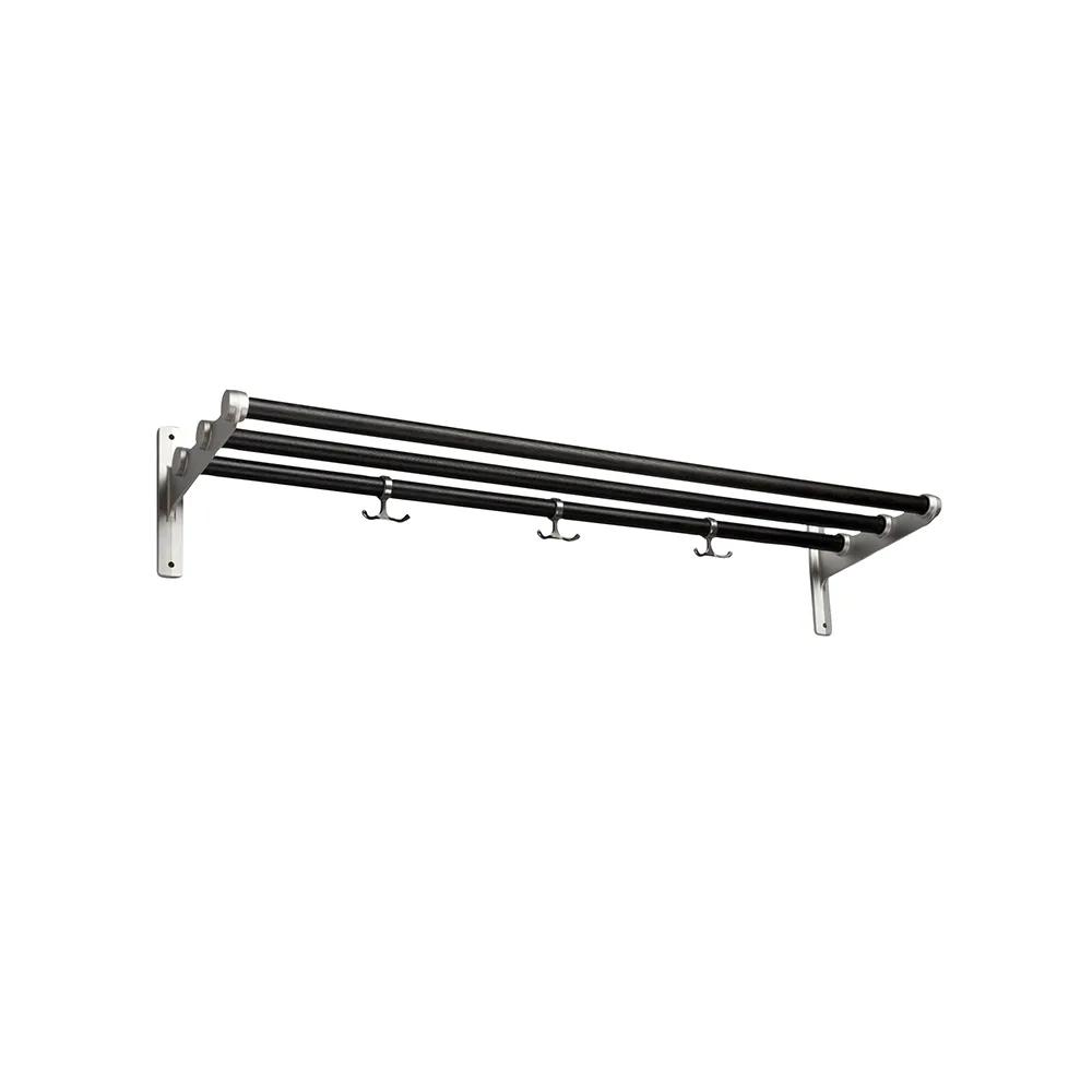 Nostalgi Shoe or hat shelf, Black, aluminium stand Essem Design
