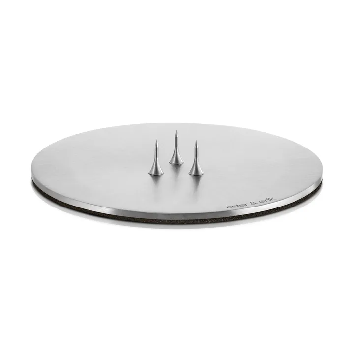 ester & erik candle holder Ø9 cm matte - Silver - ester & erik