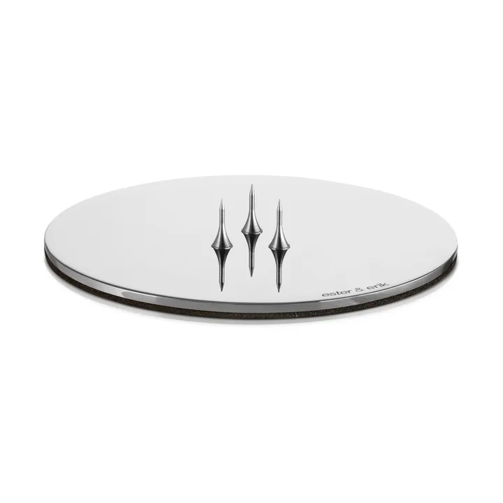 ester & erik candle holder Ø9 cm polished - Silver - ester & erik