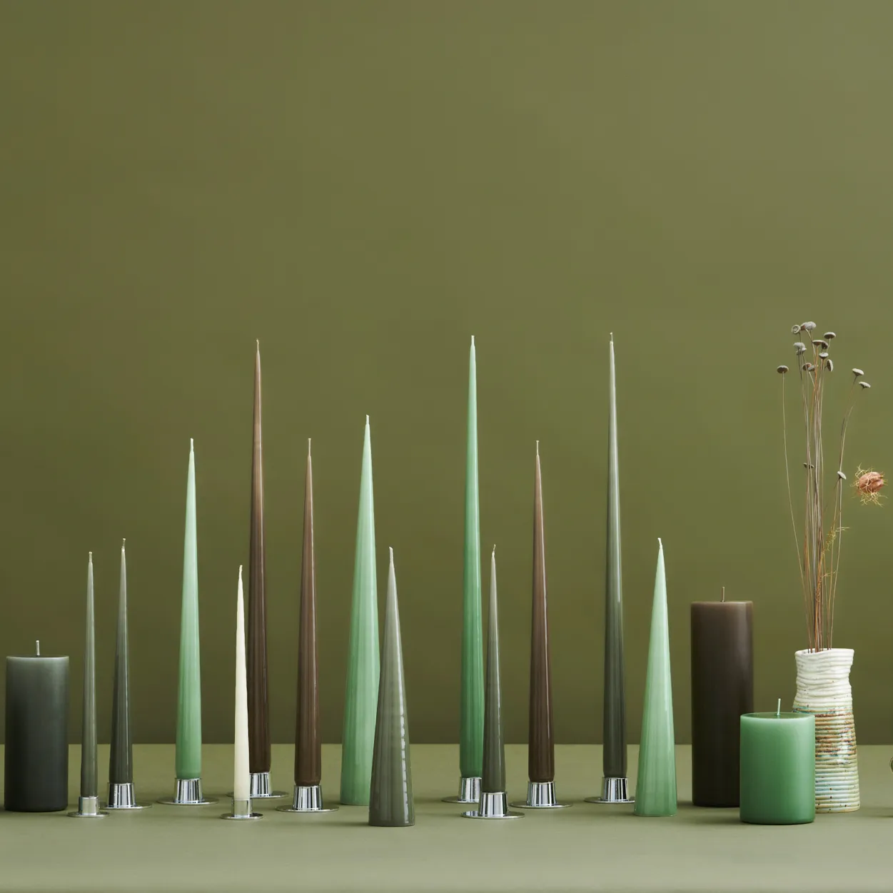 ester & erik chandelier 37 cm 2-pack lacquered, Green soil 70-0 ester & erik