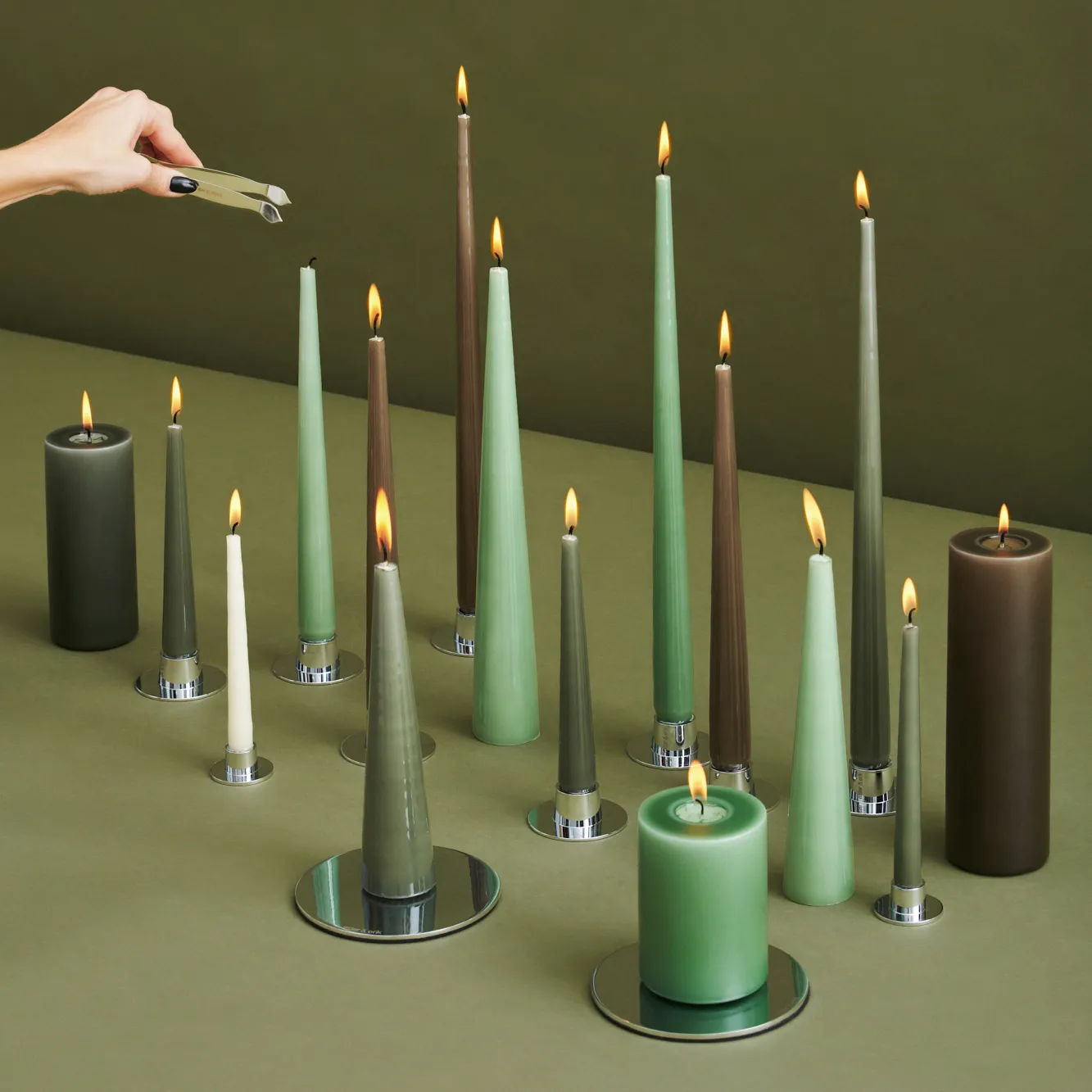 ester & erik light 4-pack lacquered, eucalyptus, 32 cm ester & erik
