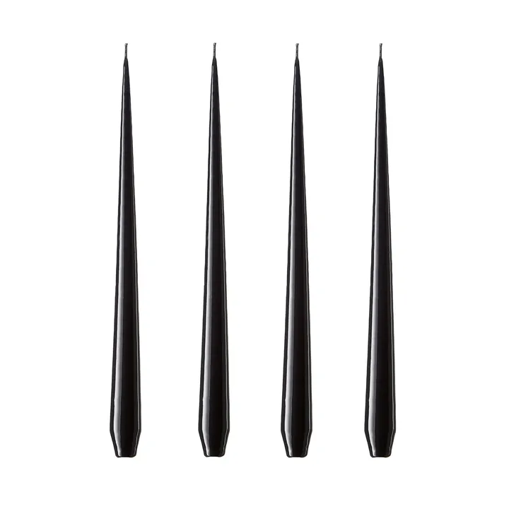 ester & erik light 4-pack lacquered - Raw black, 32 cm - ester & erik