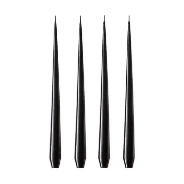 ester & erik light 4-pack lacquered - raw black, 42 cm - ester & erik
