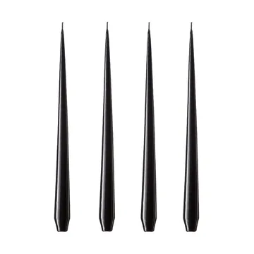 ester & erik light 4-pack lacquered - raw black, 42 cm - ester & erik