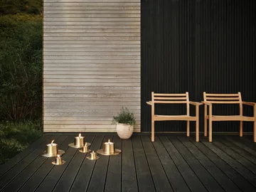 ester & erik outdoor candle holder small Ø16 cm - Gold - ester & erik