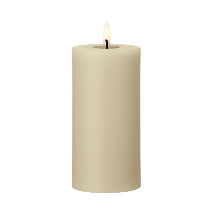 ester & erik pillar candle LED - 14 Pale ginger, 15 cm - ester & erik