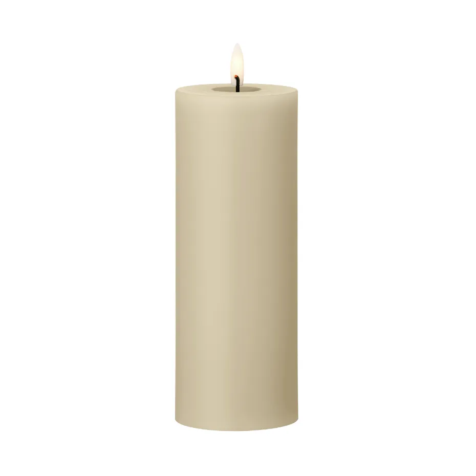 ester & erik pillar candle LED, 14 Pale ginger, 20 cm ester & erik