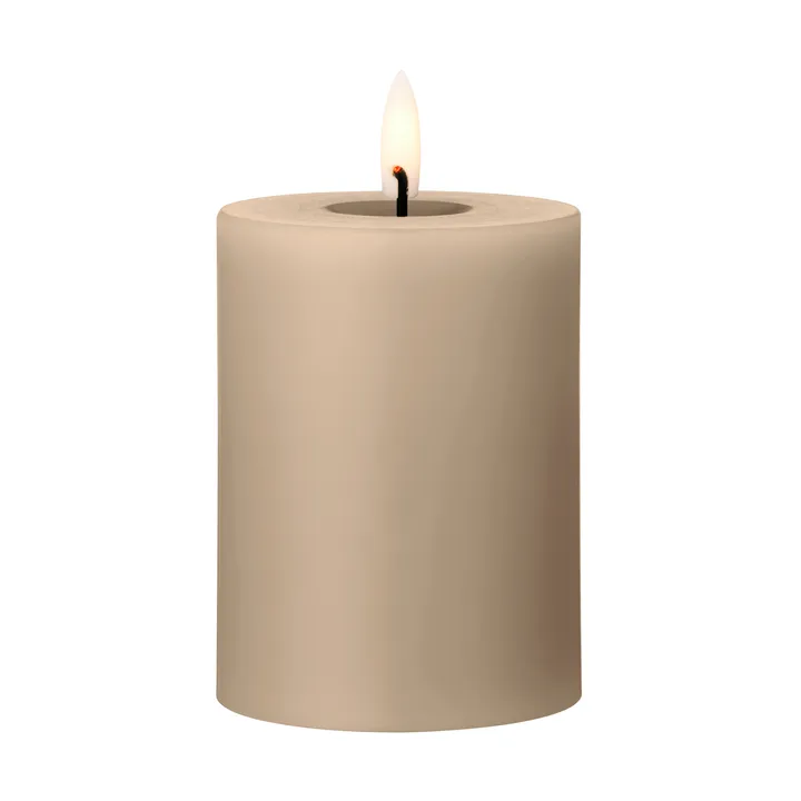 ester & erik pillar candle LED - 18 Nougat Note, 10 cm - ester & erik
