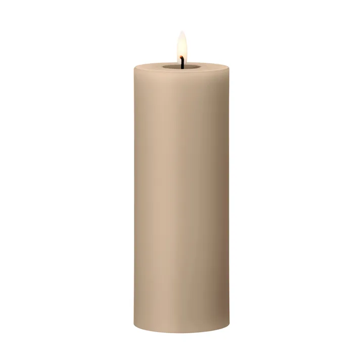 ester & erik pillar candle LED - 18 Nougat Note, 20 cm - ester & erik