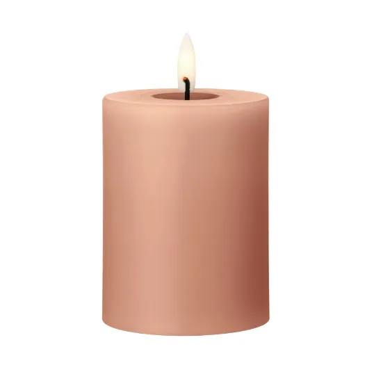 ester & erik pillar candle LED - 20 Rosy caramel, 10 cm - ester & erik