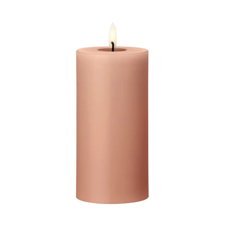 ester & erik pillar candle LED, 20 Rosy caramel, 15 cm ester & erik