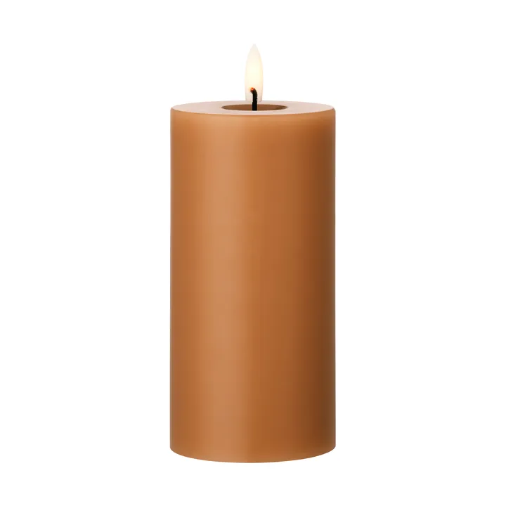 ester & erik pillar candle LED - 23 Raw Toffee, 15 cm - ester & erik