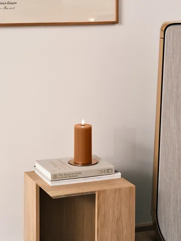 ester & erik pillar candle LED - 23 Raw Toffee, 15 cm - ester & erik