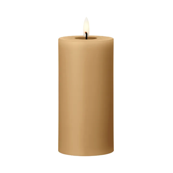 ester & erik pillar candle LED - 27 Almond butter, 15 cm - ester & erik