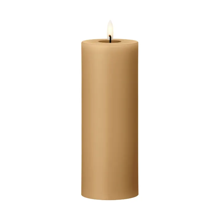 ester & erik pillar candle LED - 27 Almond butter, 20 cm - ester & erik