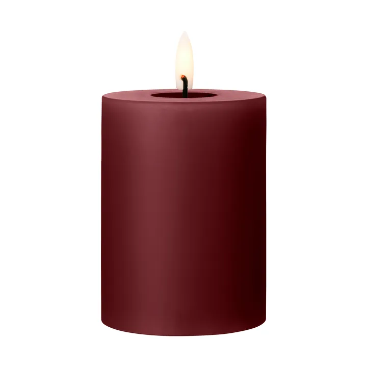 ester & erik pillar candle LED - 44/2 Deep Wine, 10 cm - ester & erik