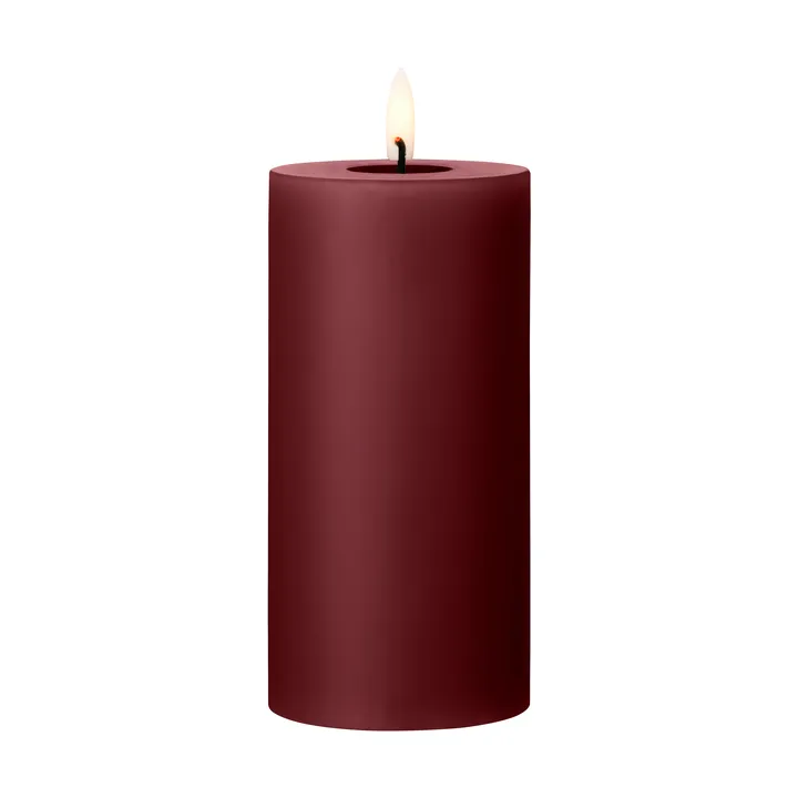 ester & erik pillar candle LED - 44/2 Deep Wine, 15 cm - ester & erik