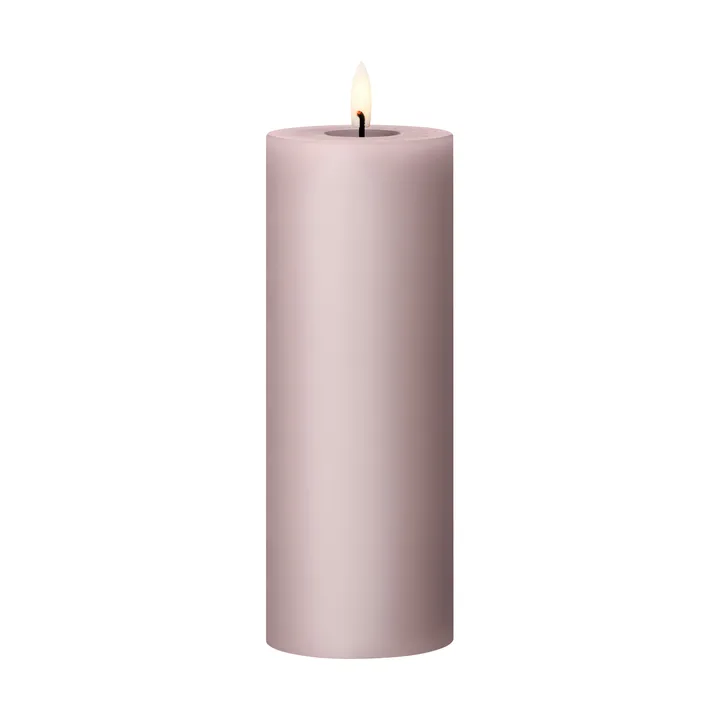 ester & erik pillar candle LED - 52 Soft Rose, 20 cm - ester & erik