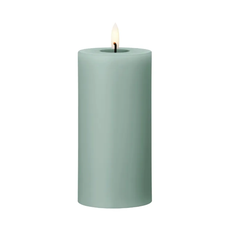 ester & erik pillar candle LED, 67 Jade stone, 15 cm ester & erik