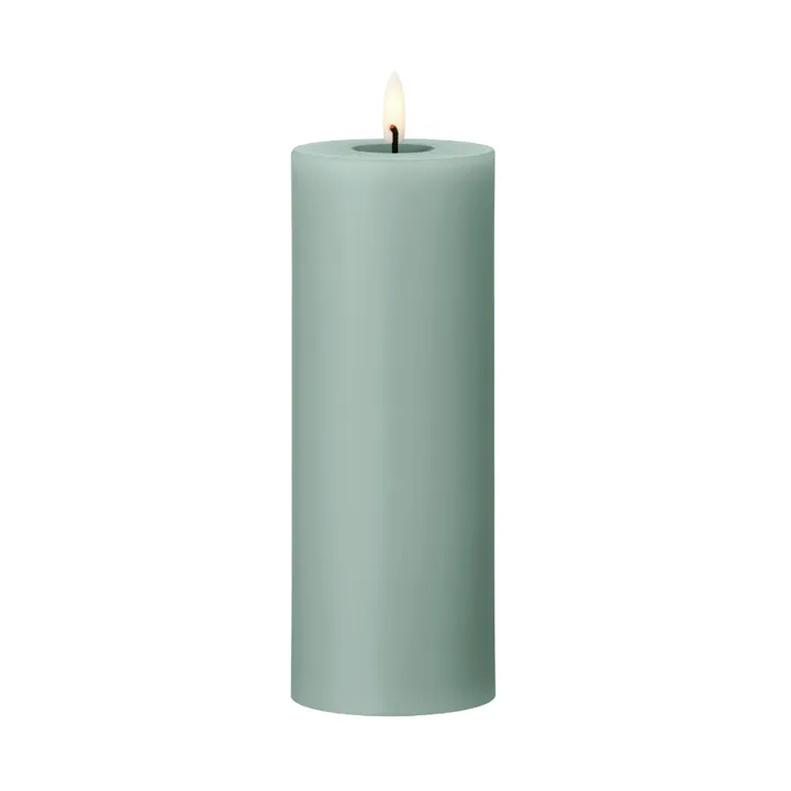 ester & erik pillar candle LED - 67 Jade stone, 20 cm - ester & erik