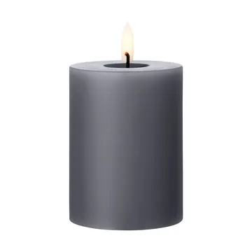 ester & erik pillar candle LED - 74 Dark Slate, 10 cm - ester & erik
