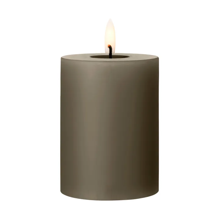 ester & erik pillar candle LED - 77 Caviar, 10 cm - ester & erik