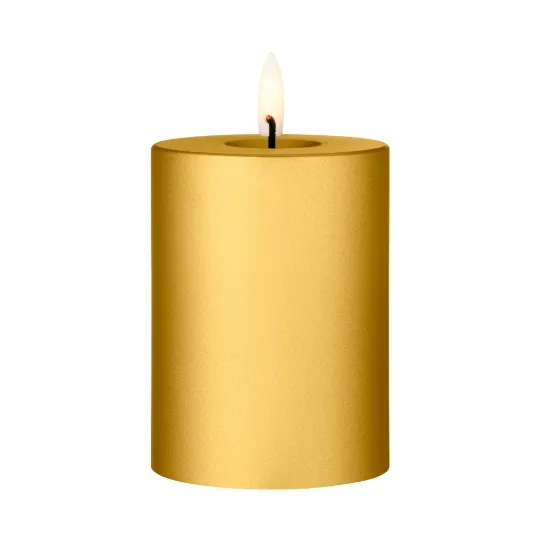 ester & erik pillar candle LED, 90 Gold Metallic, 10 cm ester & erik