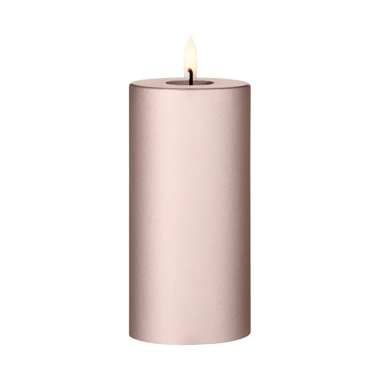 ester & erik pillar candle LED, 94 Champagne Metallic, 15 cm ester & erik