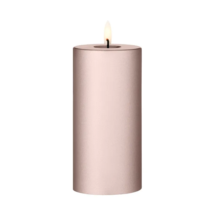 ester & erik pillar candle LED - 94 Champagne Metallic, 15 cm - ester & erik