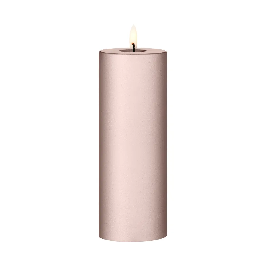ester & erik pillar candle LED, 94 Champagne Metallic, 20 cm ester & erik