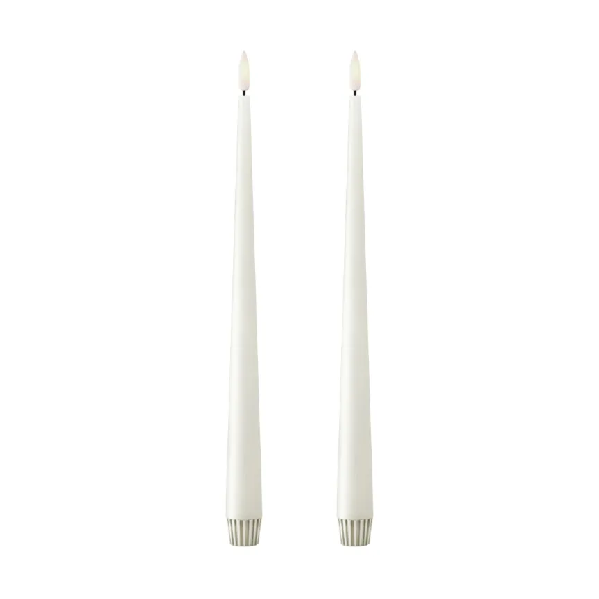 ester & erik taper candle LED 2-pack, 10 Silky , 30 cm ester & erik