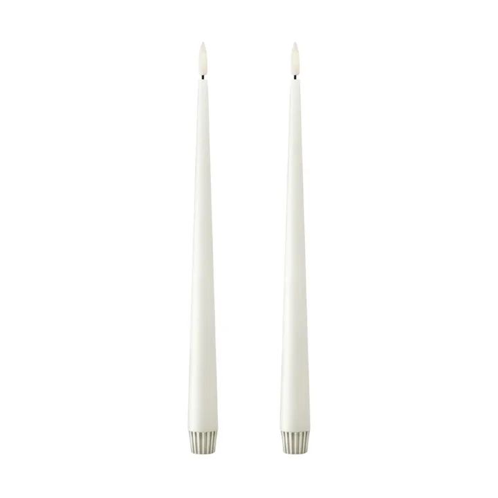 ester & erik taper candle LED 2-pack - 10 Silky , 30 cm - ester & erik