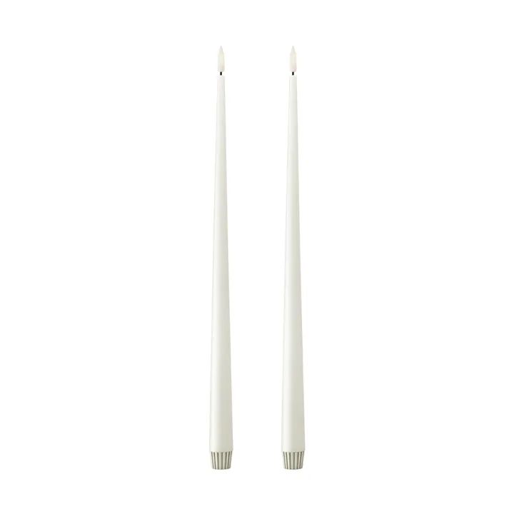 ester & erik taper candle LED 2-pack - 10 Silky, 40 cm - ester & erik