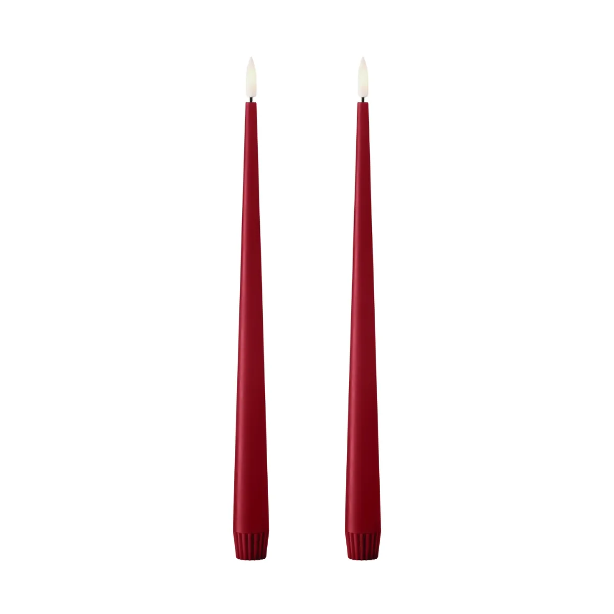 ester & erik taper candle LED 2-pack, 36 Winter Berry , 30 cm ester & erik