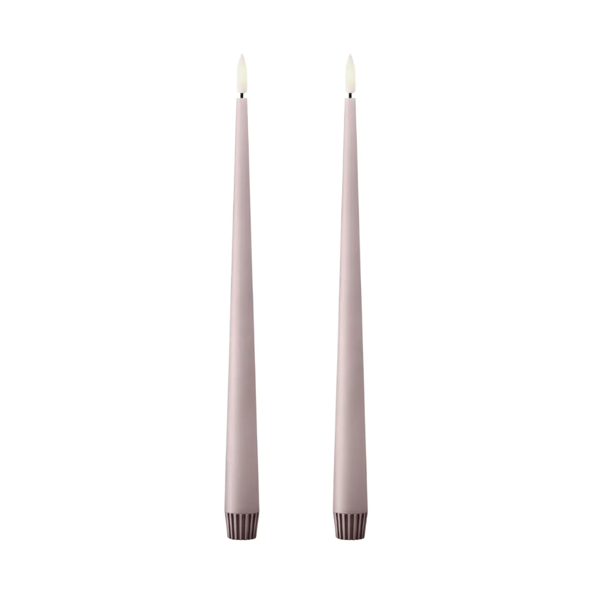 ester & erik taper candle LED 2-pack, 52 Soft Rose , 30 cm ester & erik