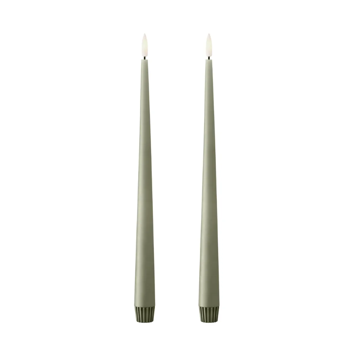 ester & erik taper candle LED 2-pack, 69 Artichoke , 30 cm ester & erik