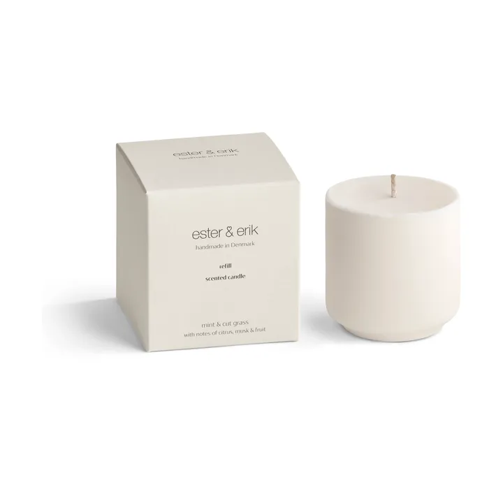 Refill ester & erik scented candles - Mint & cut grass - ester & erik