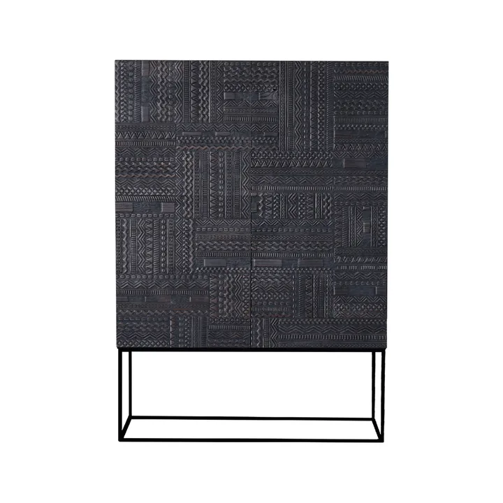 Ancestors Tabwa cabinet - Teak 3 doors-2 drawers 126x180 - Ethnicraft