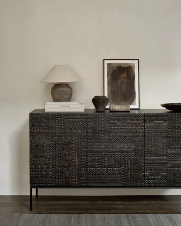 Ancestors Tabwa sideboard - Teak 3 doors - Ethnicraft