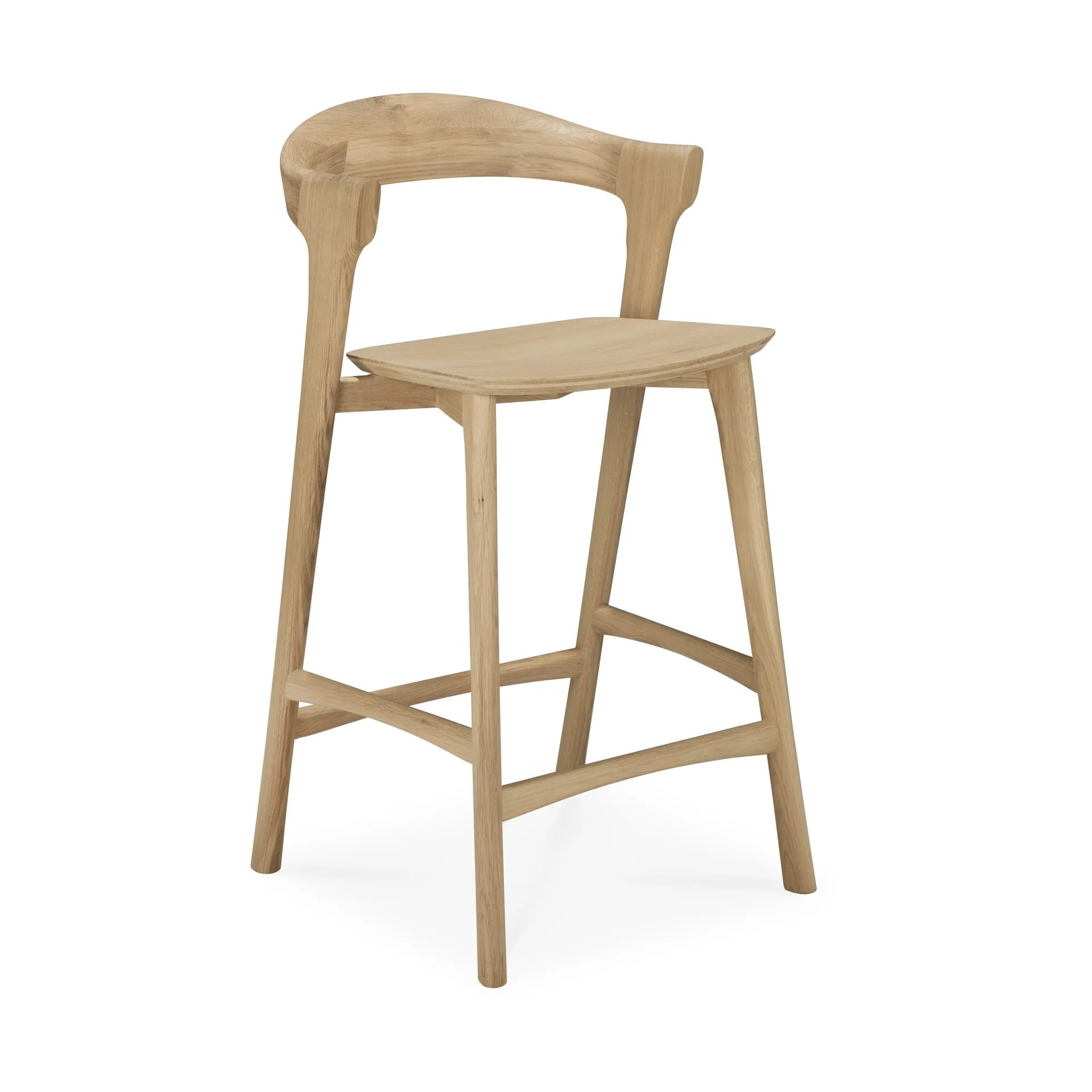Beech bar stool, Lacquered oak, 65 cm Ethnicraft