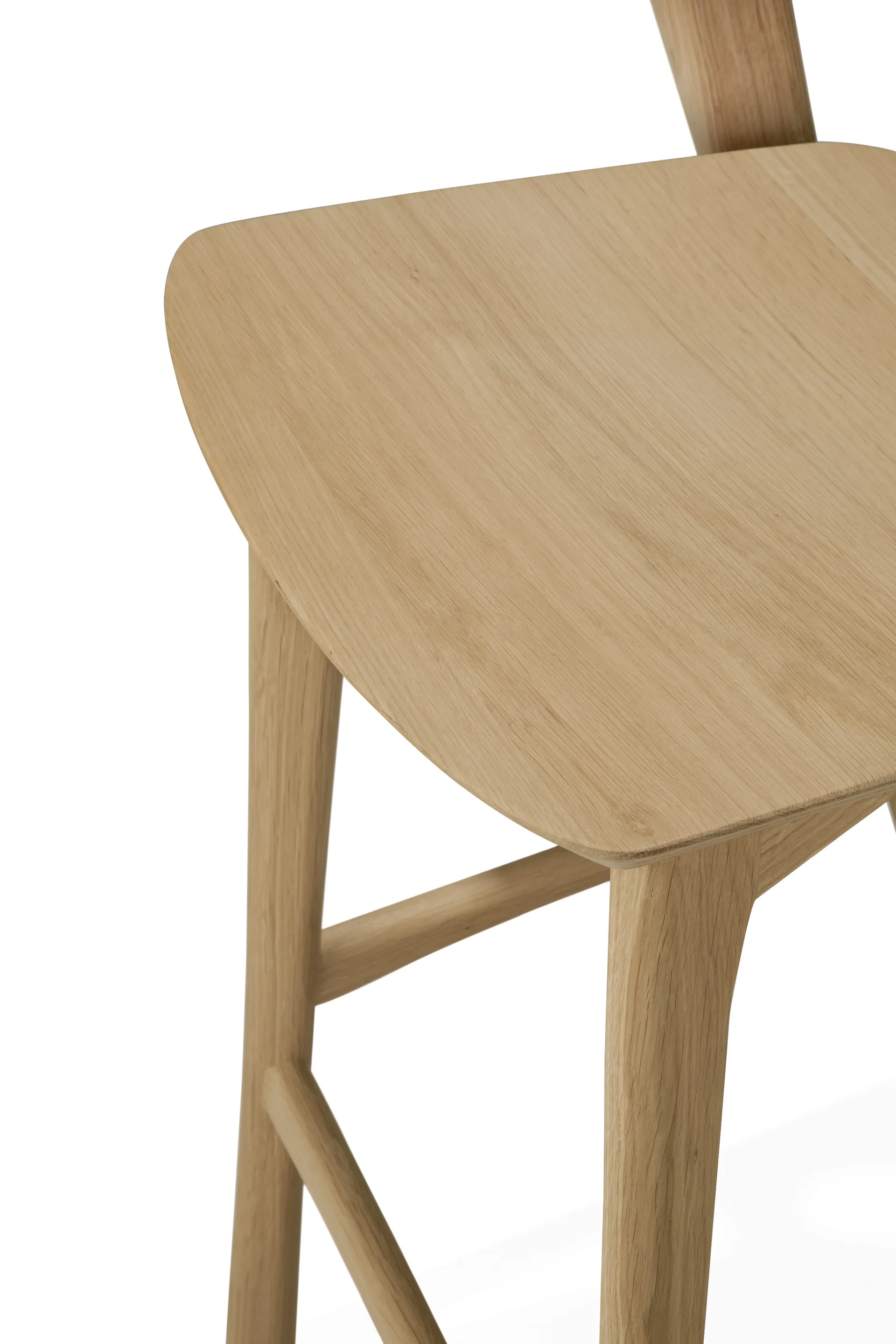 Beech bar stool, Lacquered oak, 65 cm Ethnicraft
