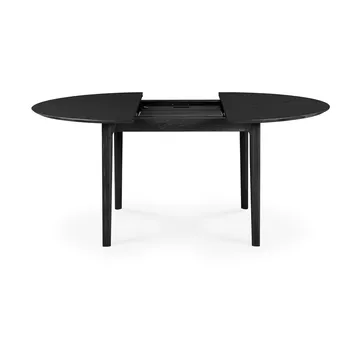 Beech dining table oval 129/179x100x76 cm - Black stained oak - Ethnicraft