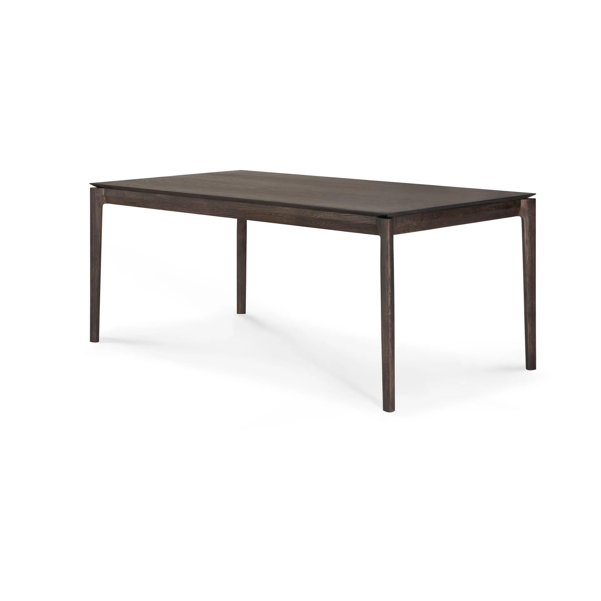 Beech extendable dining table, Brown-lacquered oak, 100x180/280 cm Ethnicraft