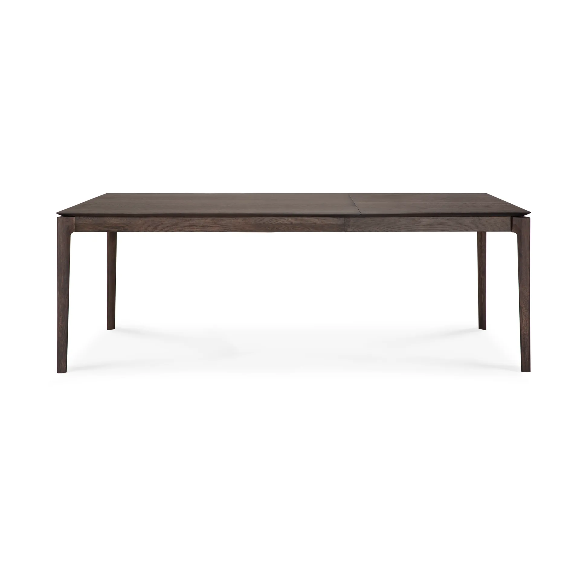 Beech extendable dining table, Brown-lacquered oak, 90x140/220 cm Ethnicraft