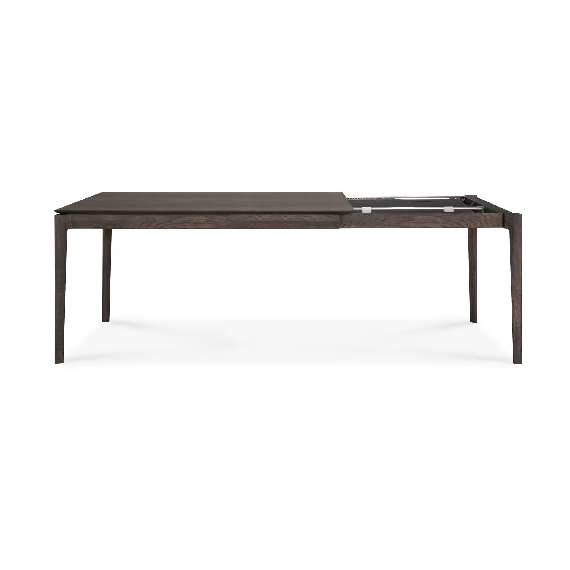 Beech extendable dining table, Brown-lacquered oak, 90x140/220 cm Ethnicraft